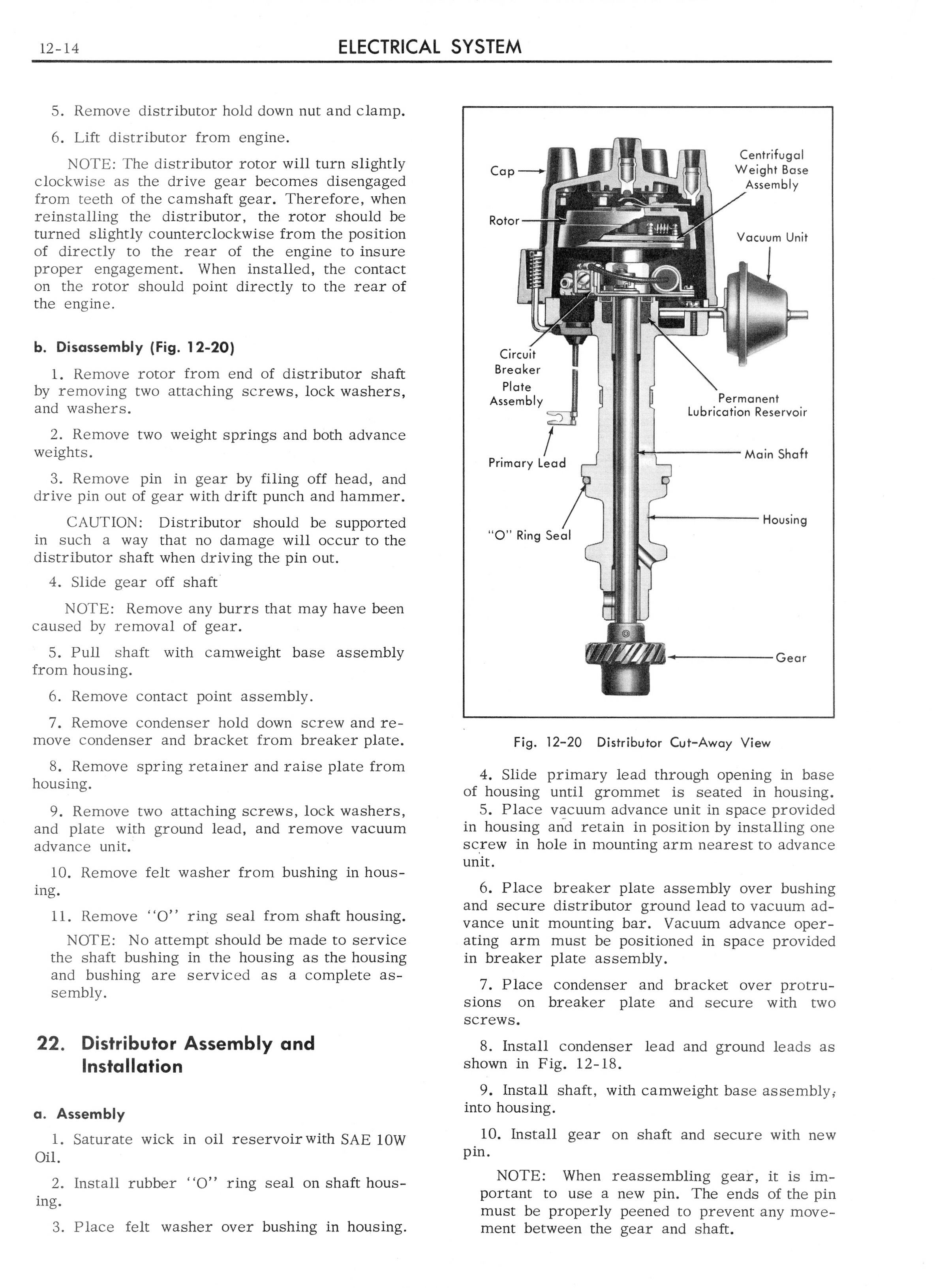 1962 Cadillac Shop Manual Electrical Page 14 of 62